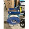 Image 1 : Steel Banding Strap Reel With Metal Cart and White Strapping Roll