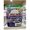 Image 2 : Cascade Platinum Plus ActionPacs Dishwasher detergent, Fresh Scent, 81 Count