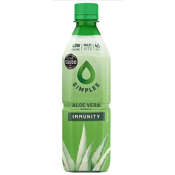 Simplee Aloe Vera Drink With Pulp, 12 x 500 ml