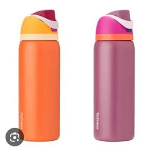 Owala 32 oz Insulated Bottles with Built-in Straw, Pack of 2