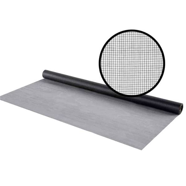 Climaloc Fiberglass Screen Rolls, Black, 36 in by 25 ft (91 cm by 7.62 m) Lot of 3