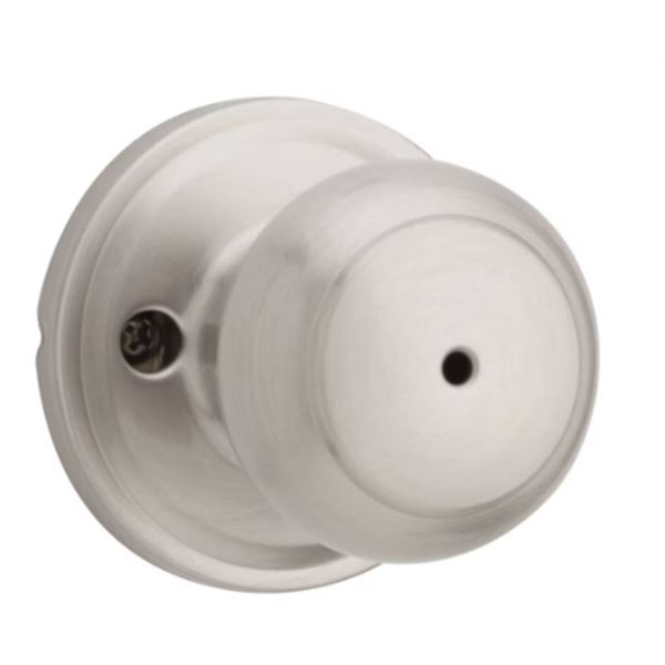 Weiser Troy Satin Nickel Bed/Bath Privacy Interior Door Knob Lot of 3