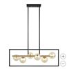 Image 1 : OVE Sydney Chandelier 8LT-V2-PBM in Brushed Brass Finish
