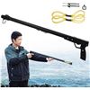 Image 1 : SUFFUSE Slingshot Rifle, Fishing Slingshot, High Power Slingshot with Safety Catch, Outdoor Hunting 