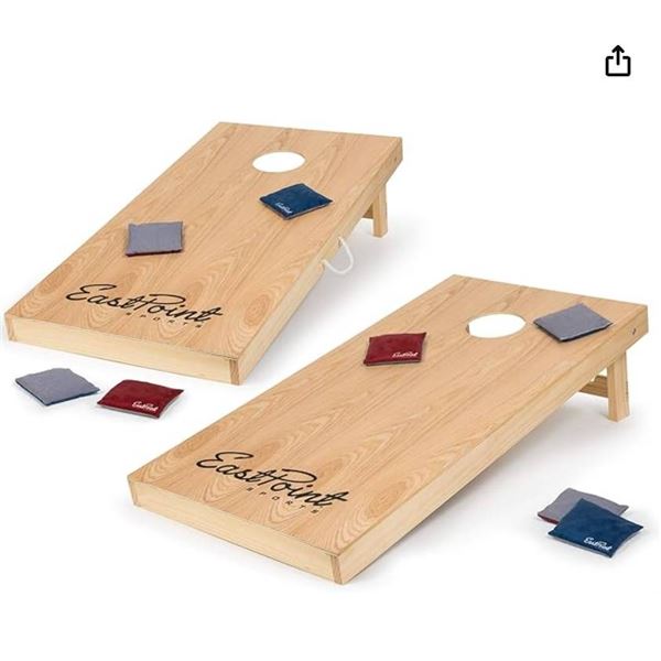 EastPoint Sports 2′ x 4′ Cornhole Game Set Contains 2 Boards and 8 Bags