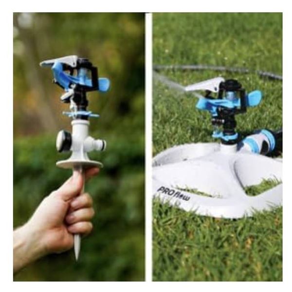 PRO Flow Impact Sprinkler with Quick Connect – Adjustable 360° Coverage