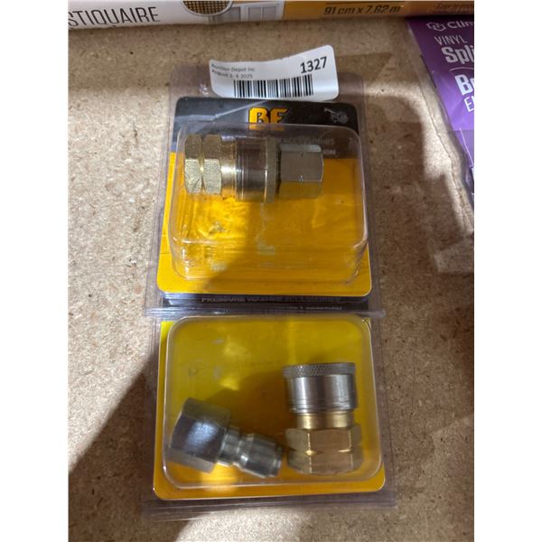 Lot of 2 BE Pressure Quick Change Coupler Kit,