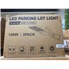 Image 2 : LED Parking Lot Light 150W 3-Pack with Photocell and Dusk to Dawn Sensor