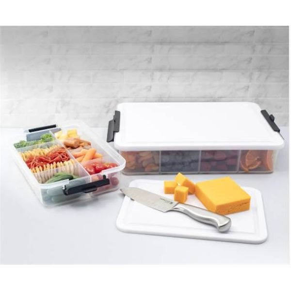 SnackleBox 2-Piece Set with Cutting Board Top by Build-a-Board Sabatier