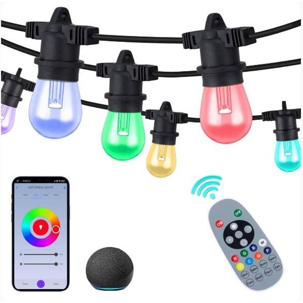 Brillihood Outdoor Smart Lights, Compatible With Alexa