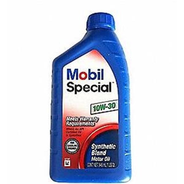 Mobil Special 10W-30 Synthetic Blend Motor Oil – 6 Bottles (1.1L Each)