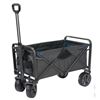 Image 1 : Collapsible Utility Cart With Telescoping Handle and Fabric Storage Compartment