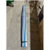Image 2 : Blue and White Striped Rollable Item with Handle, Length 5ft