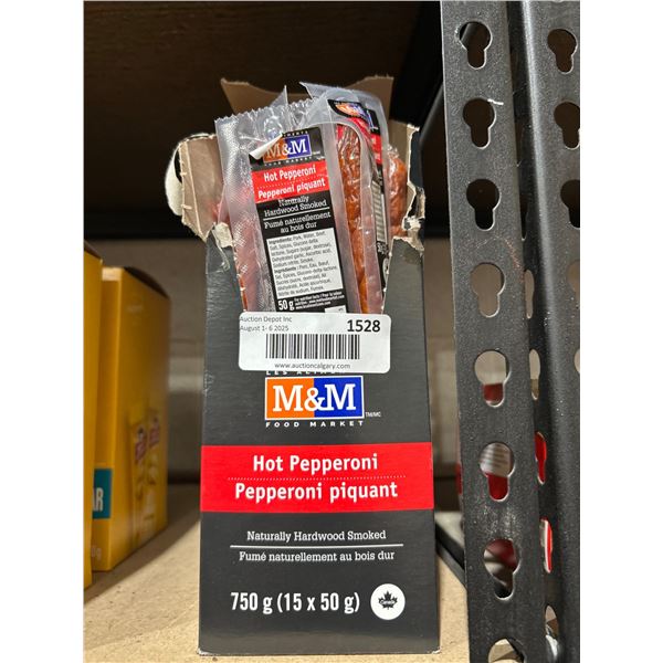 M&M Food Market Hot Pepperoni 750g (15 x 50g)