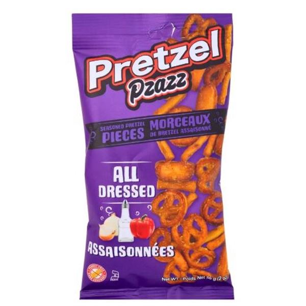 Pretzel Dazzle All Dressed 12 x 56g Snack Bags