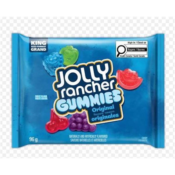 Jolly Rancher Gummies, King Size, 12 Packs of 96 g Each