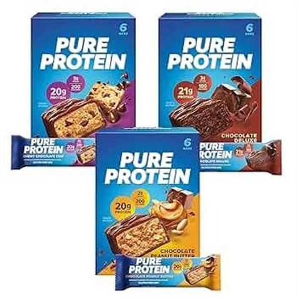 Pure Protein Variety Pack Bars, 18 Bars (18 x 50g)