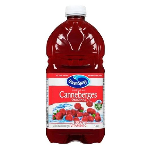 Ocean Spray Cranberry Juice Cocktail Pack, 8 x 1.89L Bottles