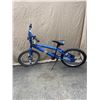 Image 1 : Blue BMX-Style Bicycle With Steel Frame and Pegs