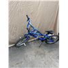 Image 2 : Blue BMX-Style Bicycle With Steel Frame and Pegs