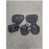 Image 2 : Five Black Bicycle Saddle and Pannier Bags with Reflective Strips
