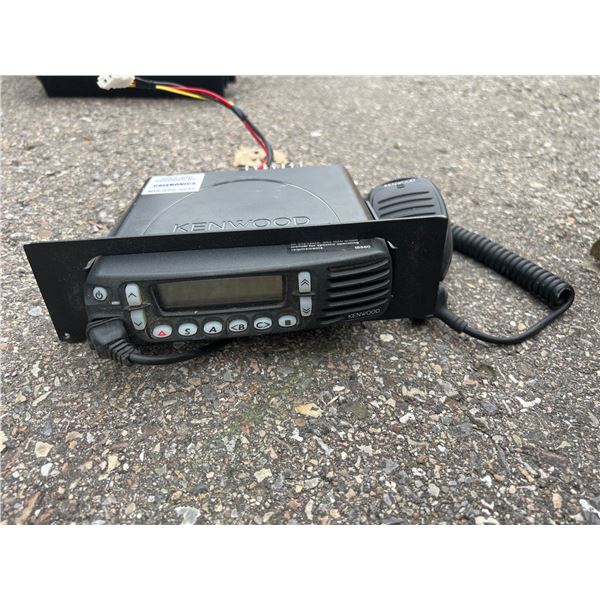 Kenwood Mobile Two-Way Radio With Mounted Microphone