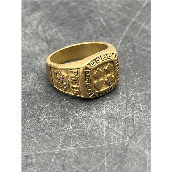 18K gold Men’s Poker-Inspired Ring