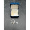 Image 1 : Three-Stone Engagement Ring Setting with Separate Loose Gems