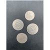 Image 1 : 4 Eisenhower One Dollar Coins – Various Years and Designs