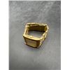 Image 2 : Michael Kors Wristwatch with Gold-Tone Metal Bracelet and Rectangular Case