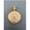 Image 1 : Gold-Tone Mechanical Pocket Watch with Open Case Design