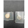 Image 2 : 1987 and 1963 Kennedy Coins in Clear Cases
