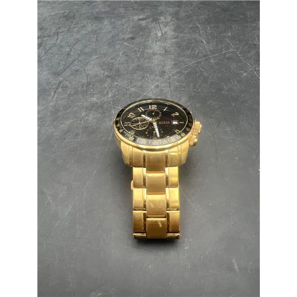 Guess U15072G4 Men’s Chronograph Watch with Gold-Tone Stainless Steel Bracelet