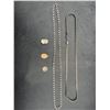 Image 1 : Two Chains and Three Pendant Charms Featuring Various Designs