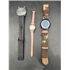 Image 2 : 3 Mixed Watches With Various Strap Materials