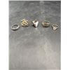 Image 1 : 5 Mixed Metal Rings with Various Designs