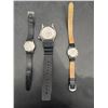 Image 2 : Three Men’s Wristwatches with Leather and Rubber Straps
