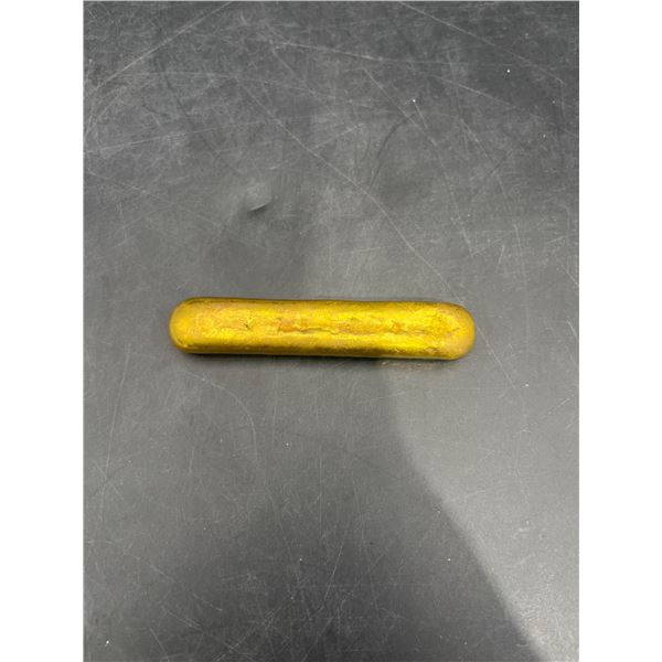 Hand poured Ingot from melted computer pins golf recover content unverified