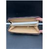 Image 2 : Checkered Pattern Zip-Around Wallet with Multiple Compartments
