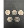 Image 1 : LOT of 5 Canadian 1 Dollar Coins – various years