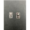 Image 1 : 1 Gram Fine Silver .999 Bars With Maple Leaf Design (Set of 2)