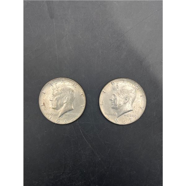 1967 Kennedy Half Dollar Coins – Circulated Condition