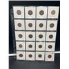 Image 1 : 20 Assorted Pennies From Various Years Displayed In Protective Sleeves