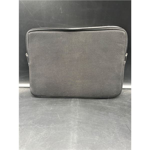 Black Soft Laptop Sleeve Case with Zipper Closure