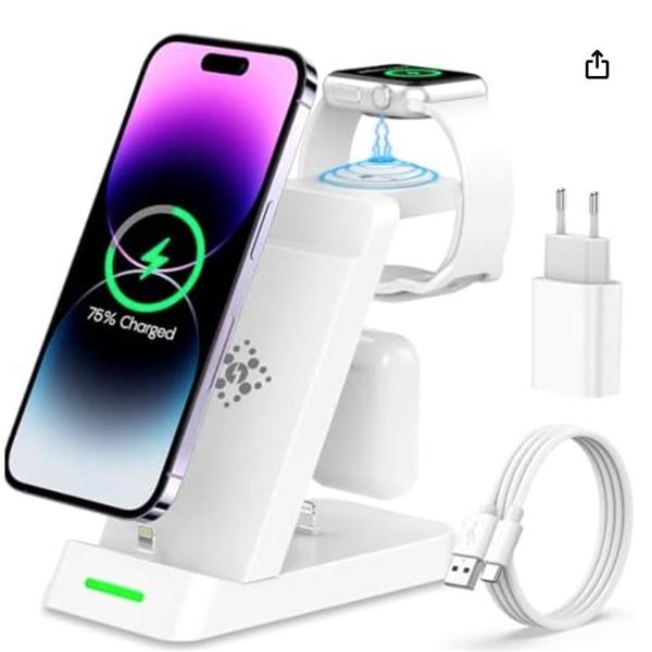 Wireless Charger Stand X003Q716MV for Apple and Samsung Devices