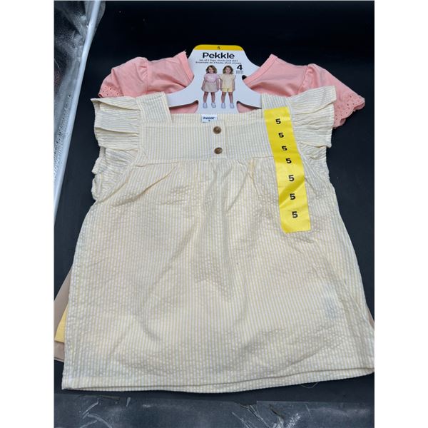 Pekkles Girls’ Clothing Set, 4 Pieces, Size 5