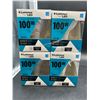 Image 1 : Luminus LED BR40 Dimmable Light Bulbs, 100W, 5000K, 4-Pack