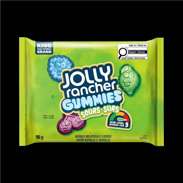 Jolly Rancher Gummies Sours 12 x 96g Candy Pack