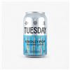 Image 1 : 4-Pack Tuesday Knollypop Non-Alcoholic Modern Lager, 355 mL Lot of 3