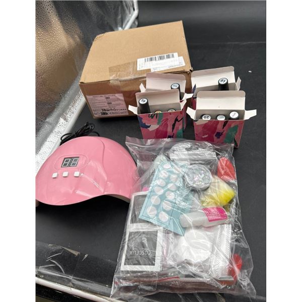 Gel Nail Polish Kit with Lamp and Accessories for Nail Art